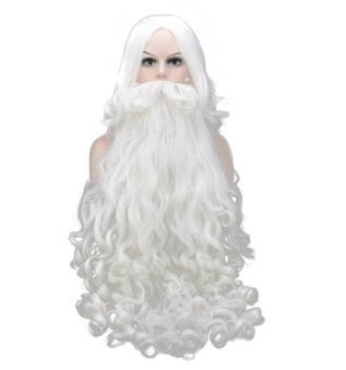 Christmas beard Santa wig cosplay headgear beard wig kit