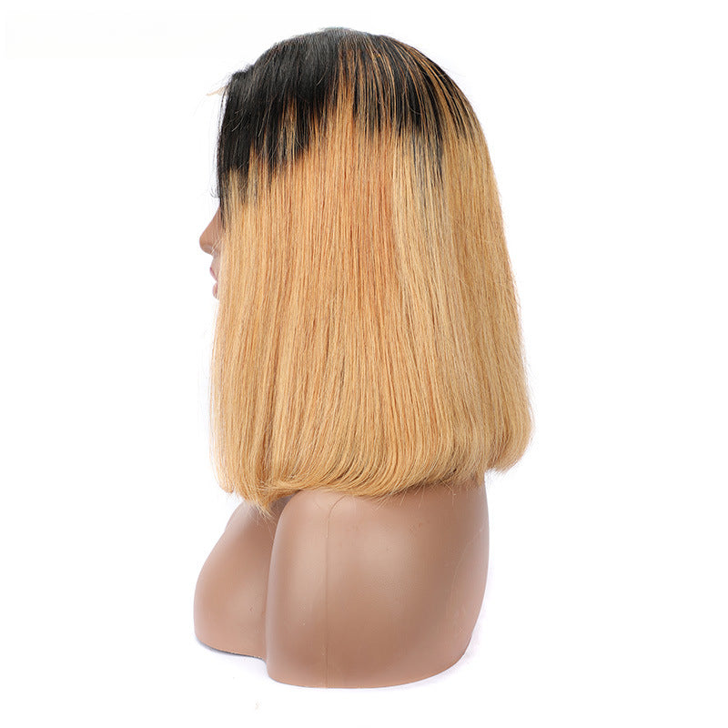 Lace wig bob 4x4 wig straight