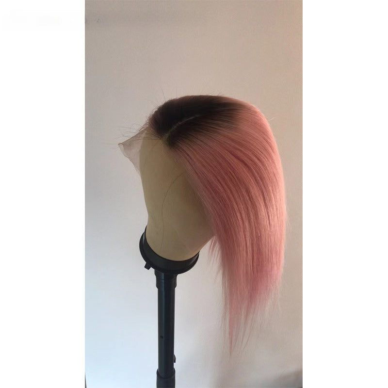 LACE WIG 13x4 BOB straight T1B-Rose gold