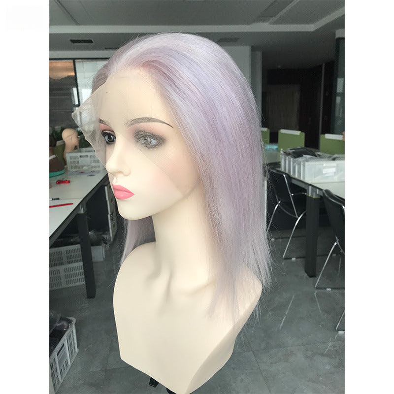 LACE WIG 13x4 BOB WIG Lavender Purple PURPLE GRAY