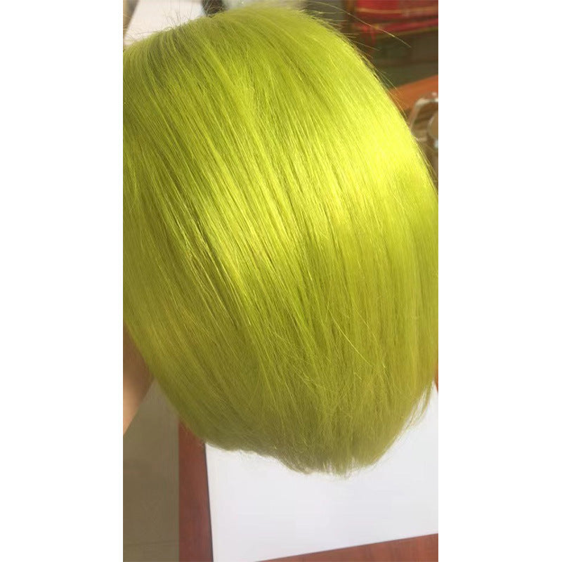 LACE WIG 13x4 BOB WIG straight YELLOW GREEN