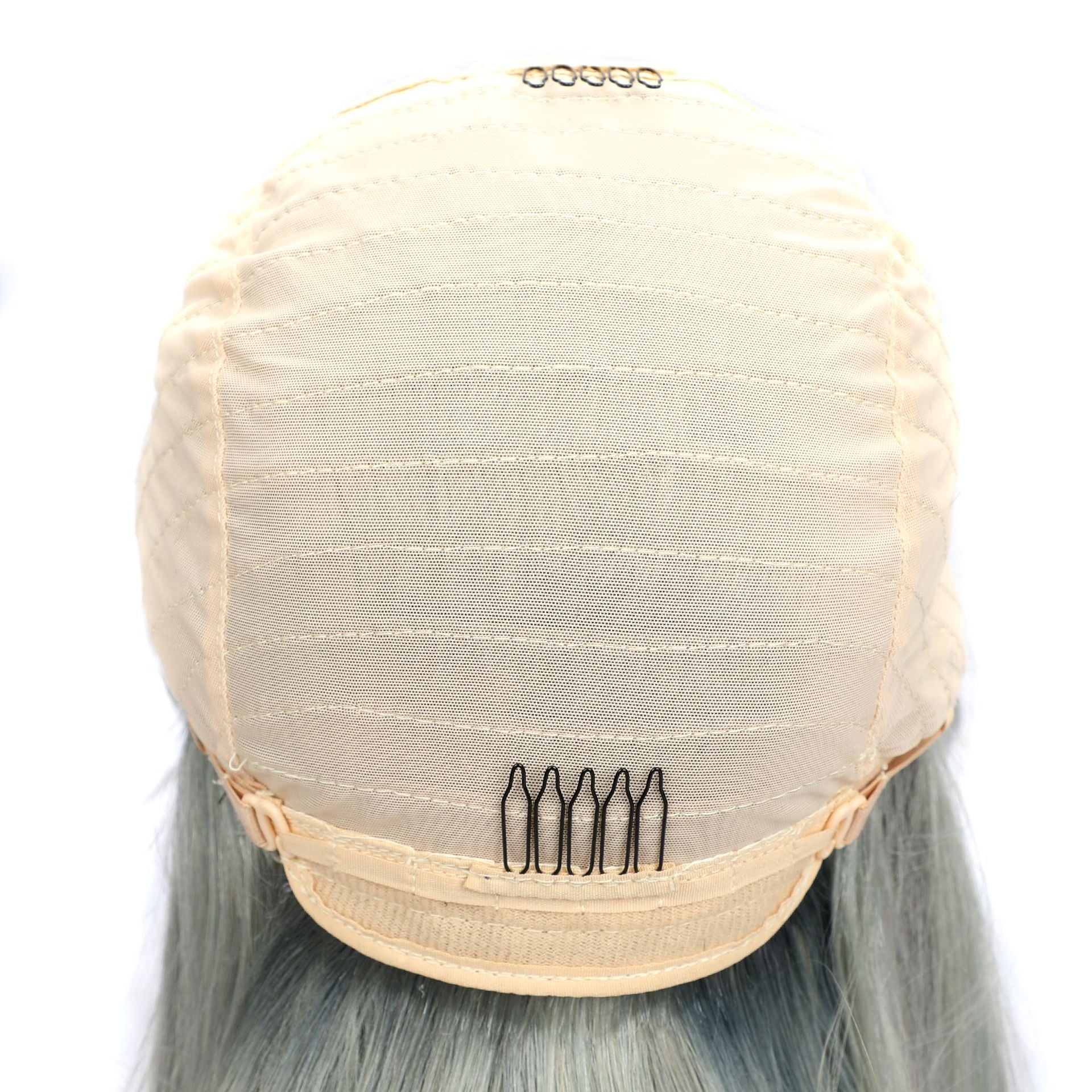 Front lace headgear LACE WIG 13x4 bob WIG straight GRAY silvery grey, straight hair