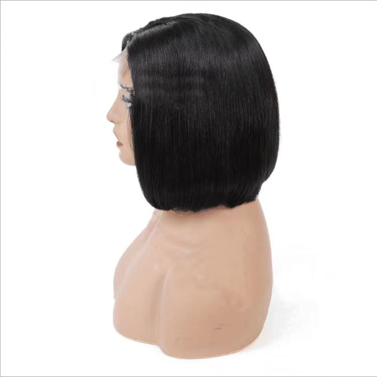 Front lace wig bob 4x4 wig straight natural straight hair bobo